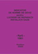 RpG’81 – Gas installation repairs. Quotation norm indicator     | Editura Matrix Rom