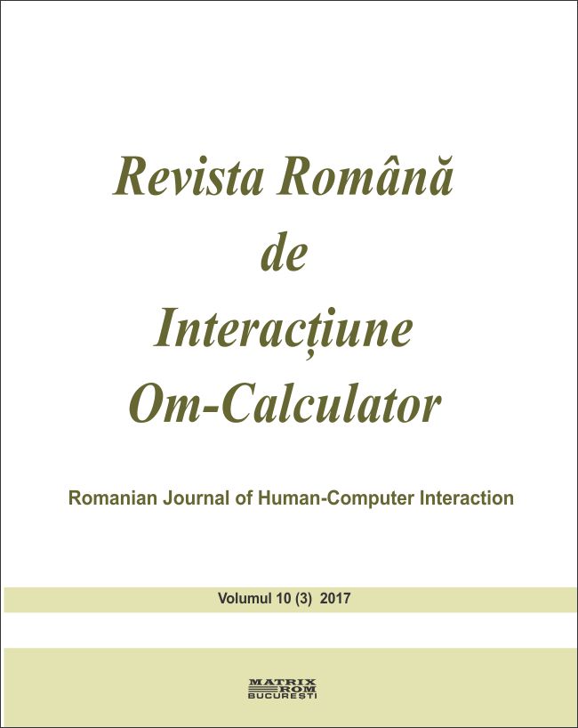 Revista română de interacțiune om-calculator 3/2017 | Editura Matrix Rom