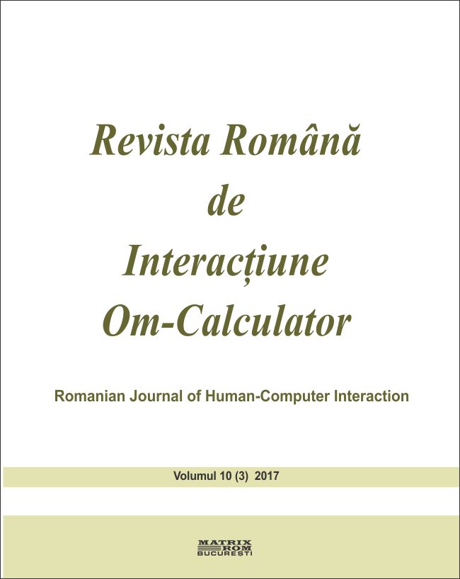 Revista română de interacțiune om-calculator 3/2017 | Editura Matrix Rom